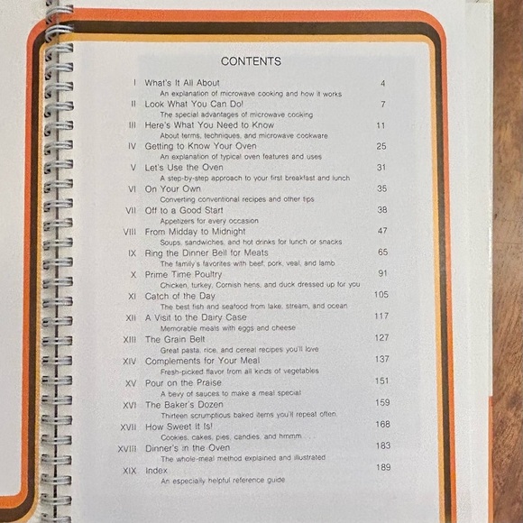Vintage 1981 Kenmore Microwave Cooking Spiral Recipes Tips Charts Cookbook Sears - Picture 8 of 8